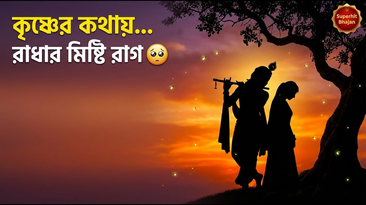 মরি নিজেরই জ্বালায় 💙 রাধা কৃষ্ণের প্রেম কথোপকথন | Radha Krishna Love Story | Bengali Bhajan