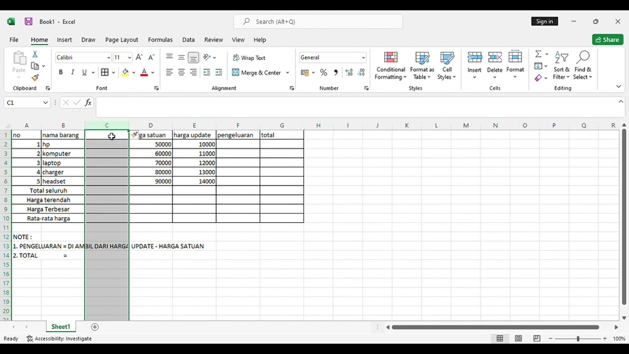 Pengambilan nilai excel (part 3)