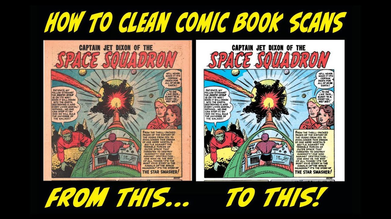Photoshop Tips: How to Clean Comic Book Scans