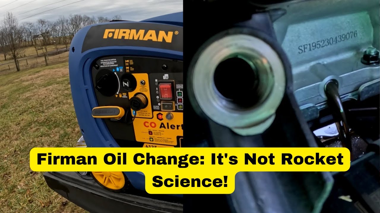 Firman Dual Fuel Oil Change: 31 Hours Deep (yes, I'm late) #fulltimerv #fulltimervlife