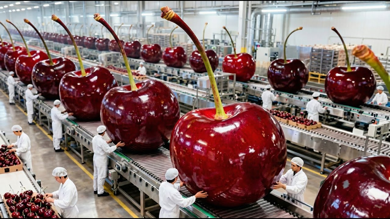 Inside a Modern Cherry Pie Factory: From Fresh Cherries to Packaged Pies
