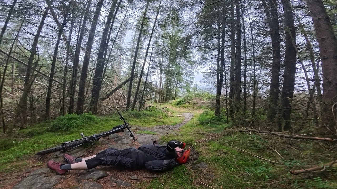 Kirroughtree Black Route June 2025 (with some fall offs...)