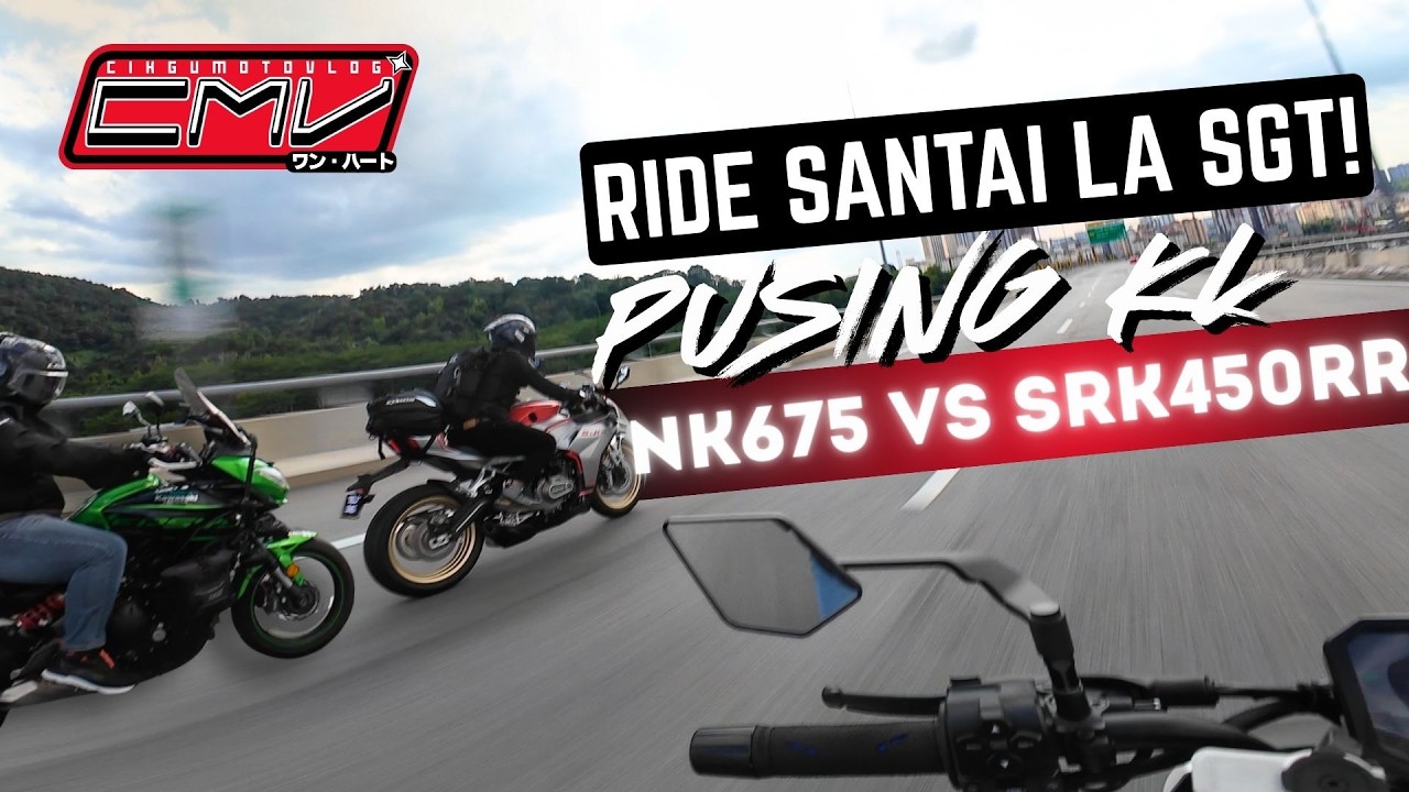 SERIUS LA QJMOTOR SRK450Rr  NI LAJU DARI CFMOTO NK675 ? BUNYI EKZOS @HZMVMotoVlog NI LAIN MACAM!