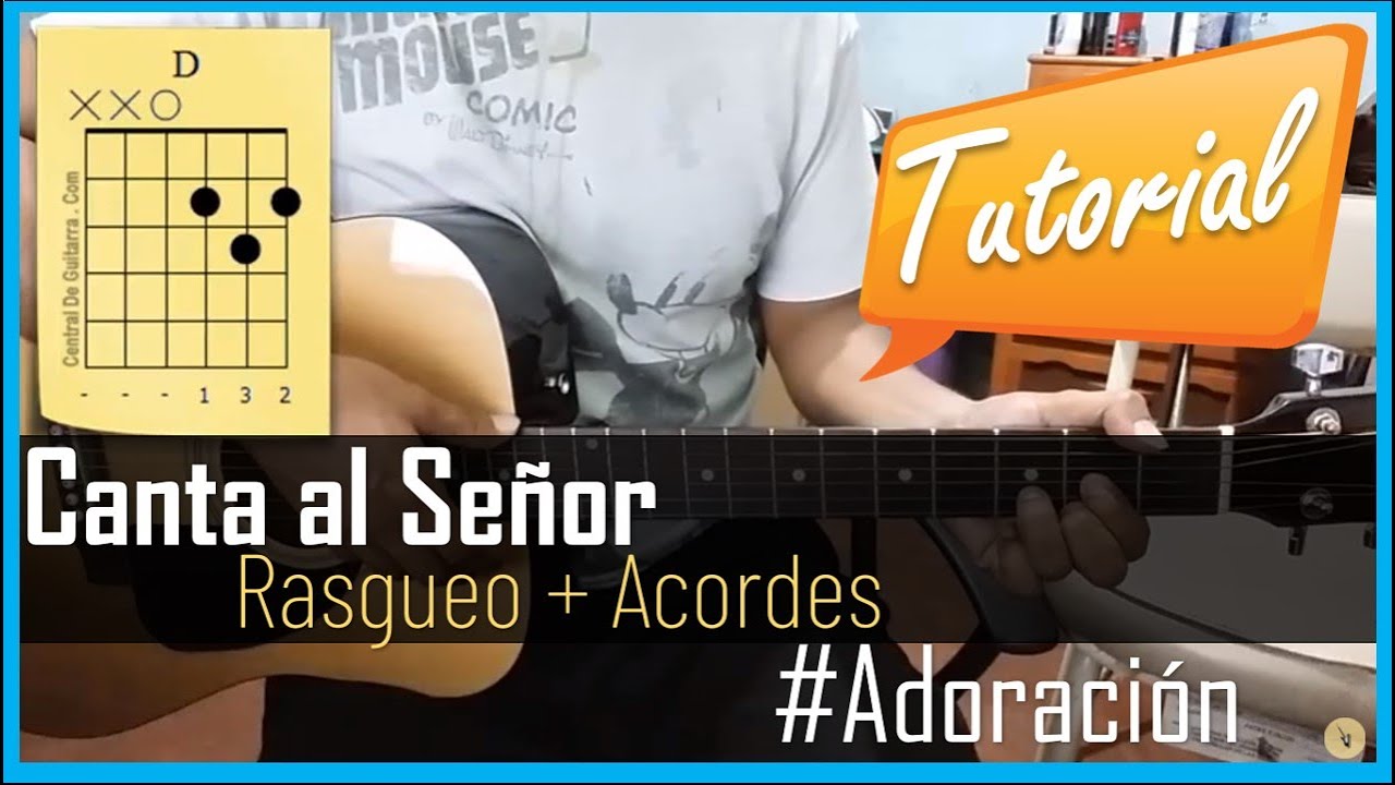 Canta al Señor tutorial con guitarra acustica | Shout to the Lord guitar tutorial