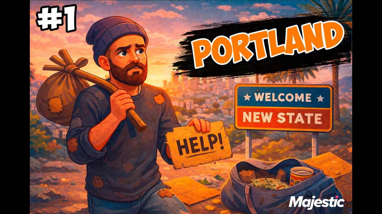 ПУТЬ С НУЛЯ НА НОВОМ СЕРВЕРЕ PORTLAND В MAJESTIC RP | ПЕРВЫЕ ШАГИ К БОЛЬШИМ ДЕНЬГАМ | #1