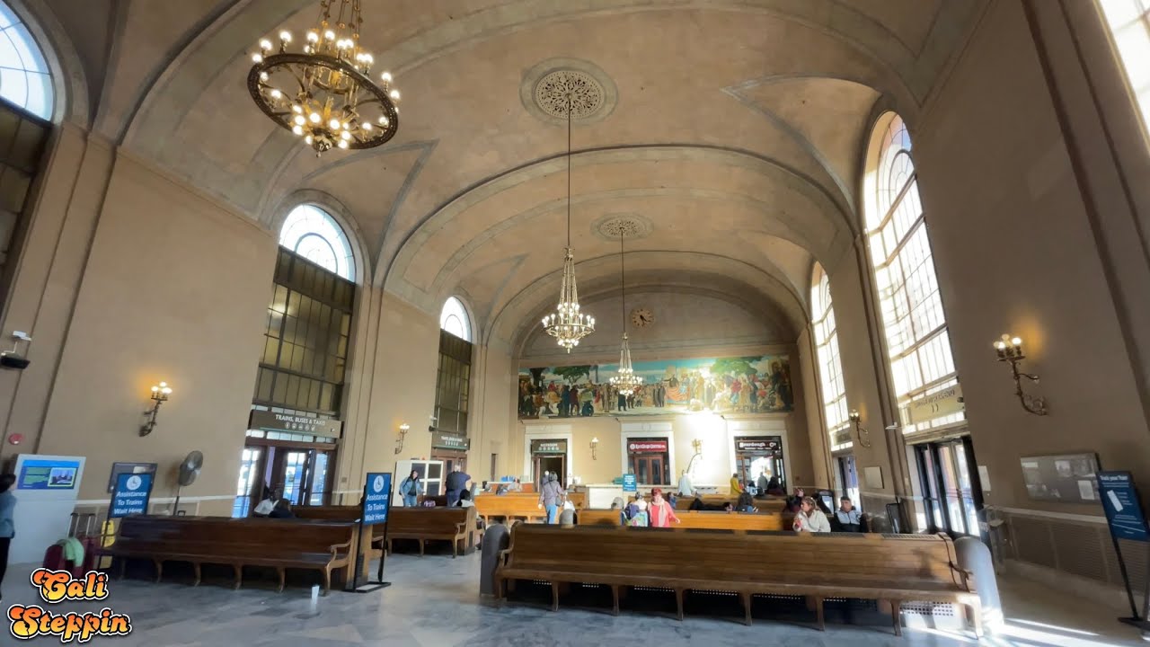4K Walking Amtrak Train Station Downtown Sacramento Ca