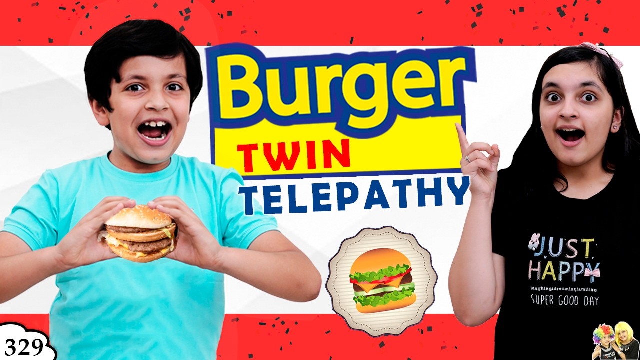BURGER TWIN TELEPATHY | Ep 329 | Aayu vs Pihu | Eating Challenge | Aayu and Pihu Show