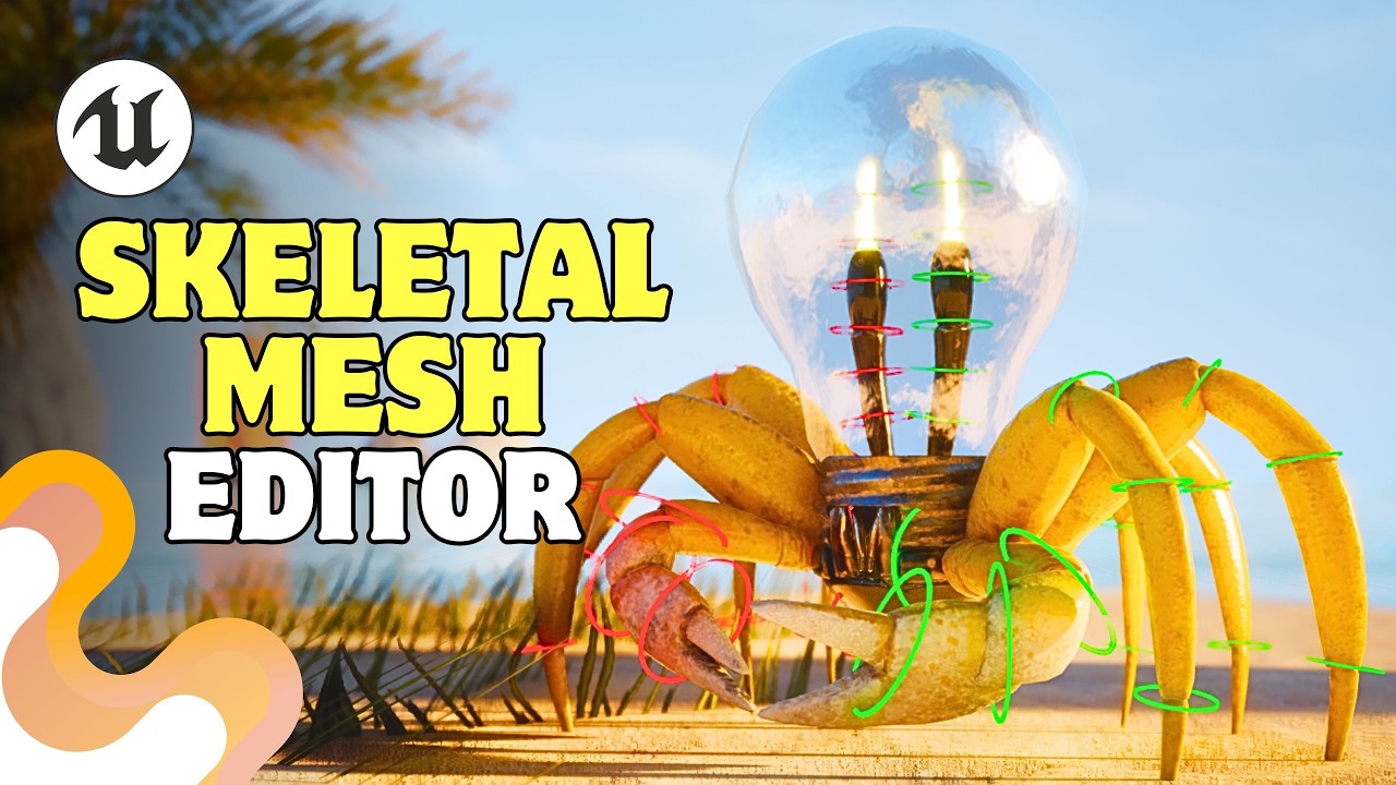 Полный урок по Skeletal Mesh Editor | Unreal Engine 5.7