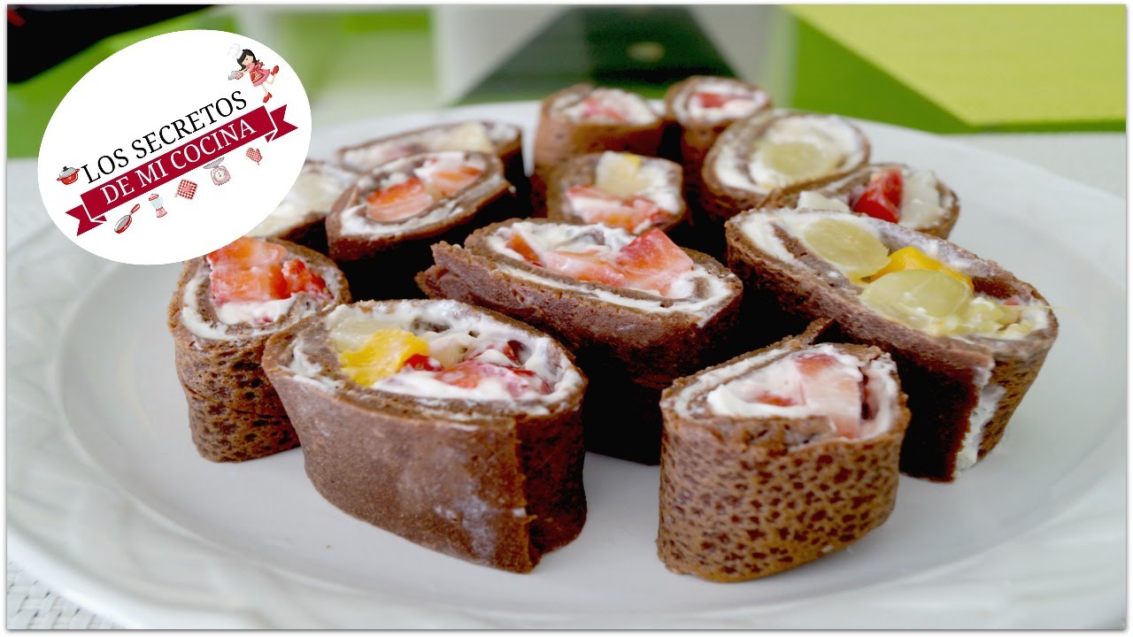 SUSHI DE CHOCOLATE Y FRUTAS🍰LOS SECRETOS DE MI COCINA🍰