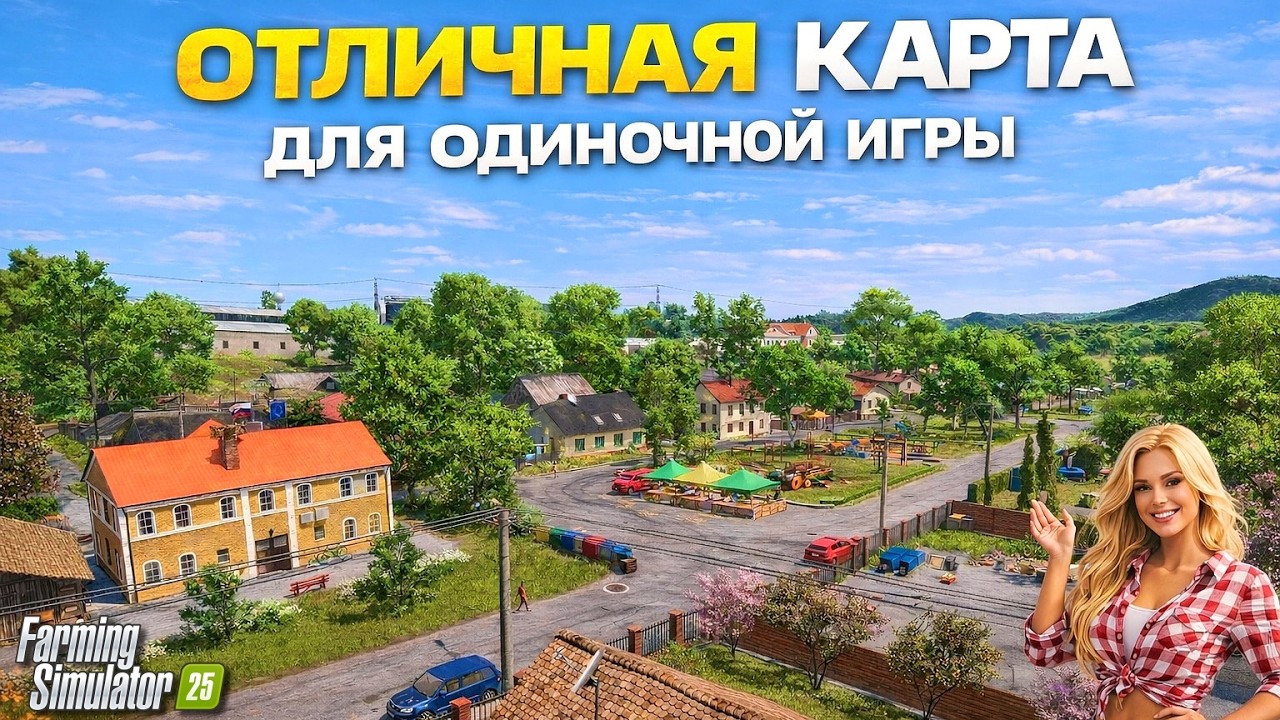Farming simulator 25 ОТЛИЧНАЯ КАРТА ДЛЯ ОДИНОЧКИ - Carpathian Countryside
