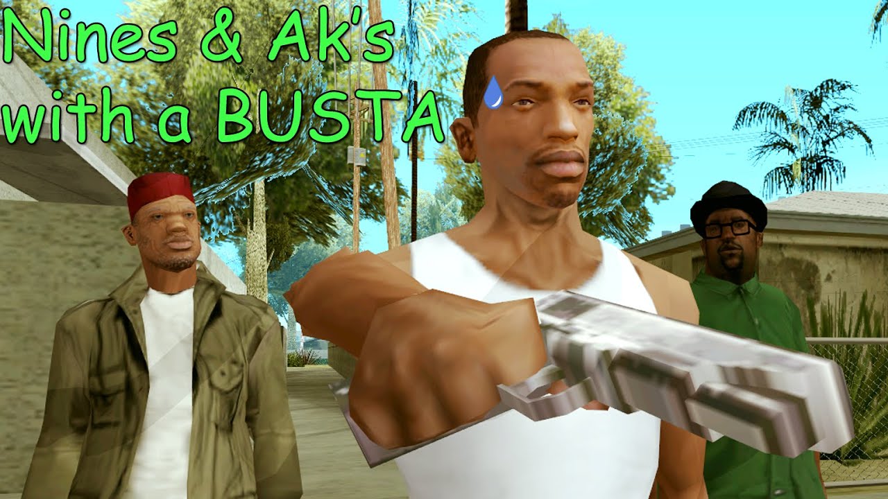 Worst Shooter in San Andreas (Nines & AKs with a busta)