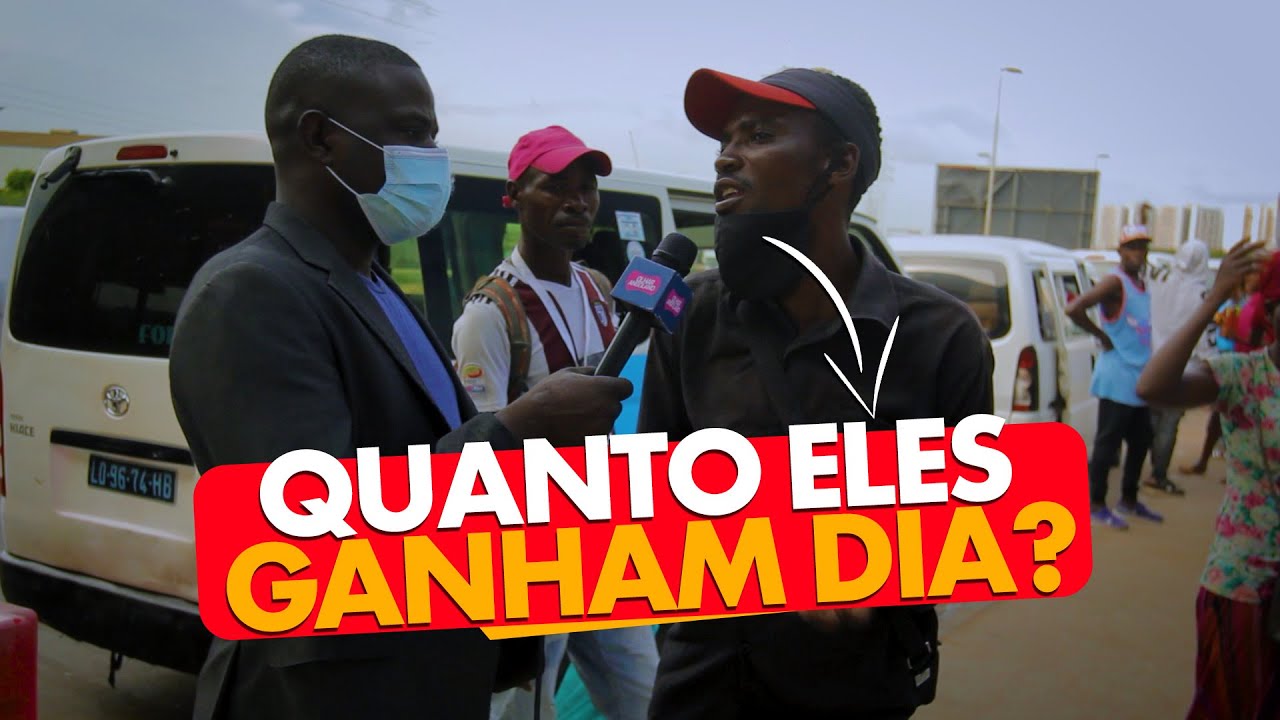 Quanto o Lotador (chamador) de taxi em Luanda ganha por dia? #VoxPop #OlharAngolano  #África