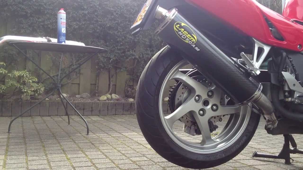 Honda VFR800 RC46 1999, Laser Hotcam exhaust, without db killer.