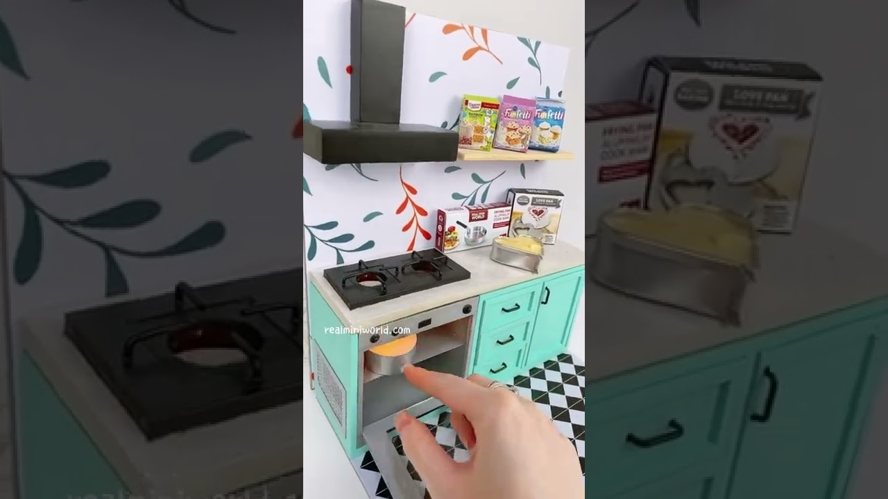 Miniature REAL Baking & Cooking Kitchen Set ❤️❤️❤️❤️❤️❤️