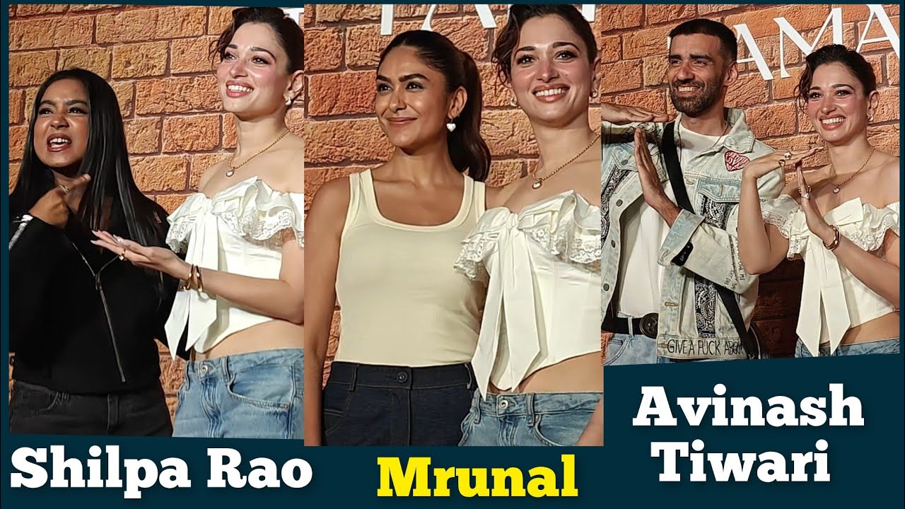 Mrunal Thakur With Bestie Tamannaah Came To Congratulate Her For New Jewellery Brand Store