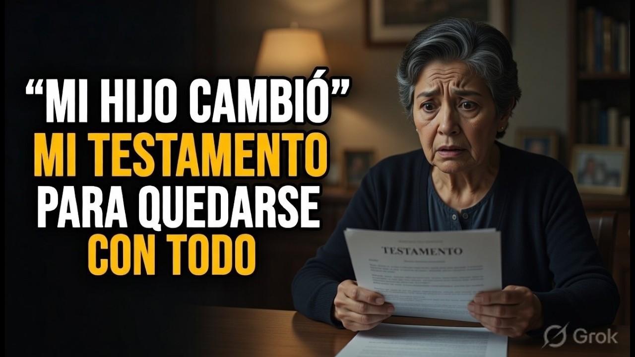 Mi hijo cambió mi testamento a escondidas ✒️#historiasreales #madresehijos #dramasdefamilia