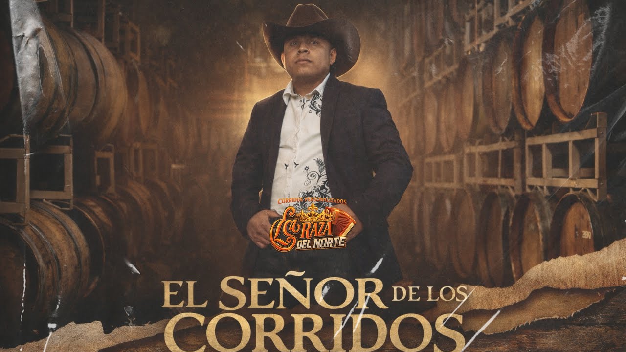 EL SEÑOR DE LOS CORRIDOS -  LA RAZA DEL NORTE (VIDEO LYRICS) #corridospersonalizados 