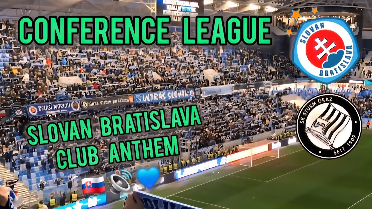 Slovan vs Graz - 🔊 klubova HYMNA 🔊 ⚽️ | UECL Club Anthem 