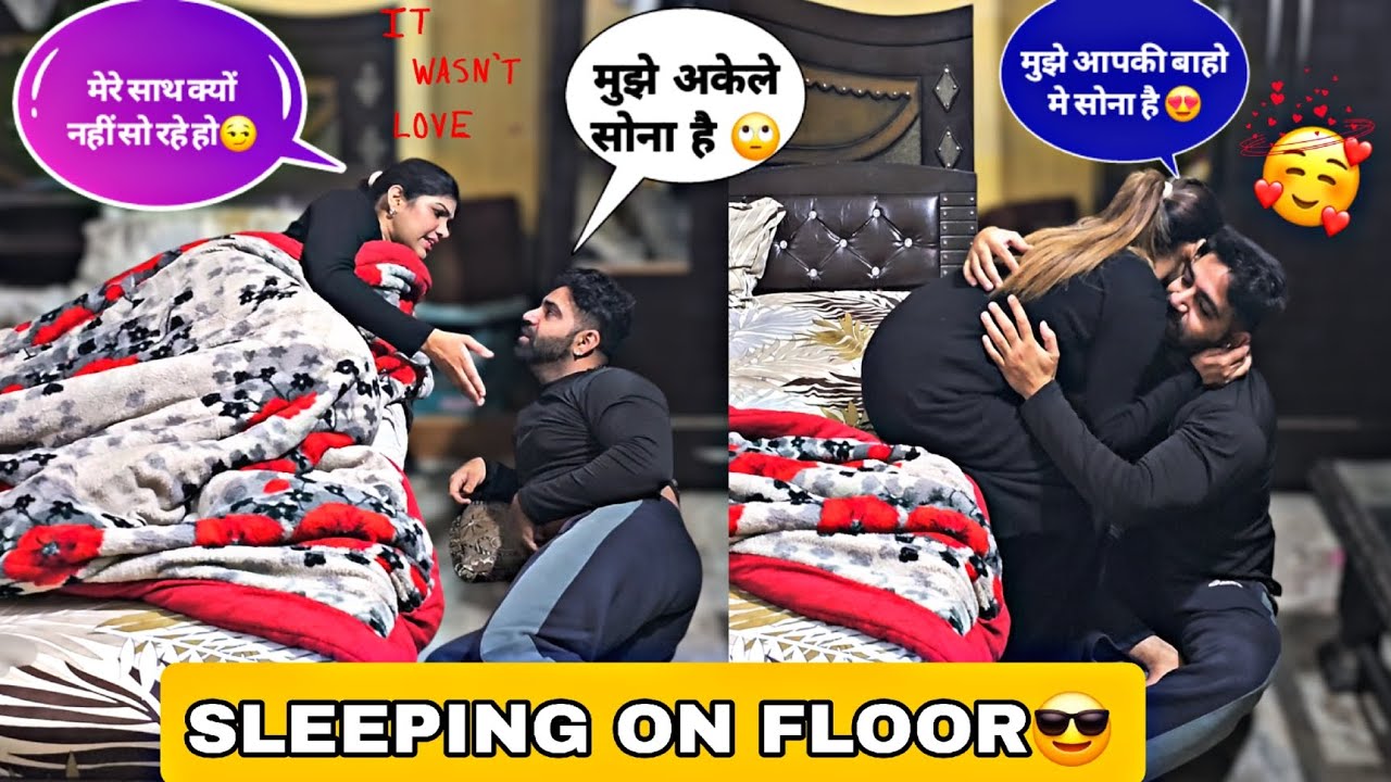 [Sleeping On The Couch PRANK ON WIFE😍] *Epic Cute Reaction*😘 #prankvideo #comedy #viralvideo