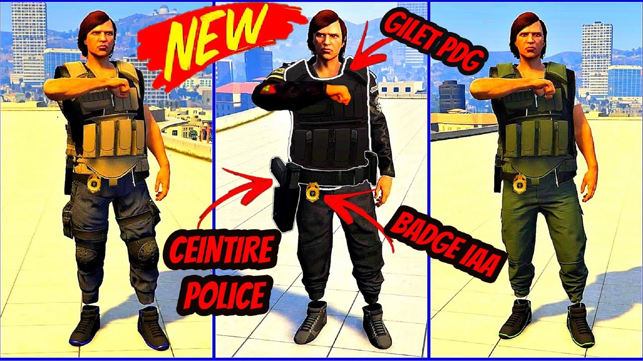 PATCHER TENUE MODDER 👉 SANS SAVE WIZARD AVEC GILET DE PDG CEINTURE BADGE IAA PS4 XBOX GTA 5 ONLINE