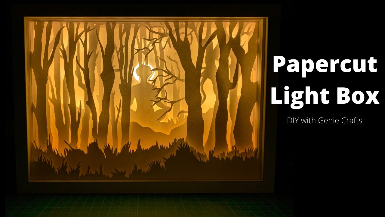 HOW TO PAPERCUT LIGHTBOX - BASICS | PAPER CUT LIGHT BOX | PAPERCUT DIORAMA | LED SETUP FOR LIGHTBOX