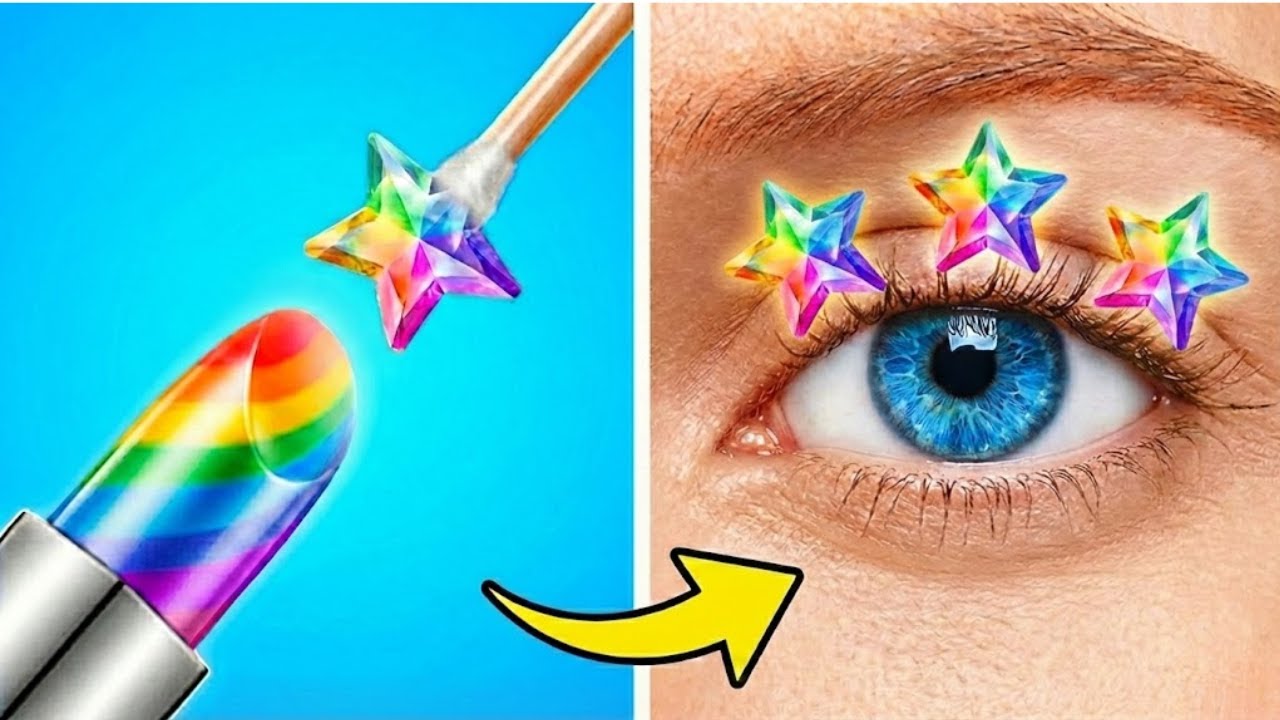 Преврати хаос в блеск DIY набор макияжа 🌈✨