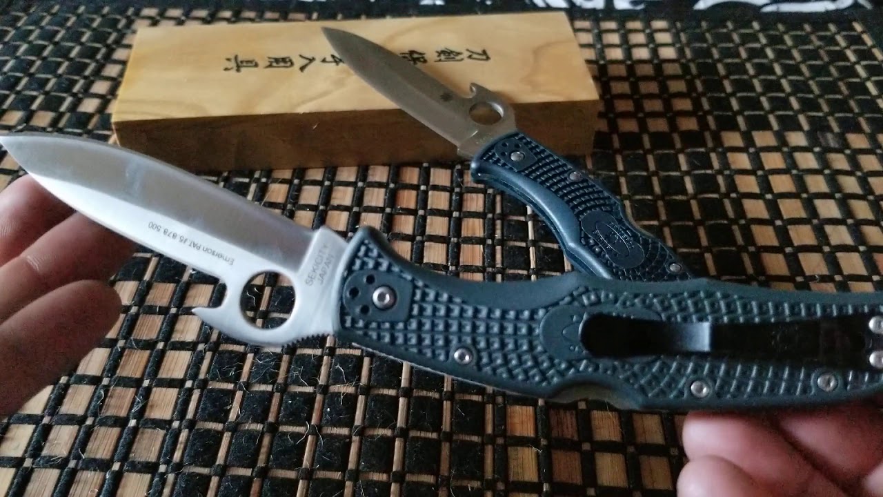 Spyderco Endura 4 Emerson wave. REAL VERSES FAKE!