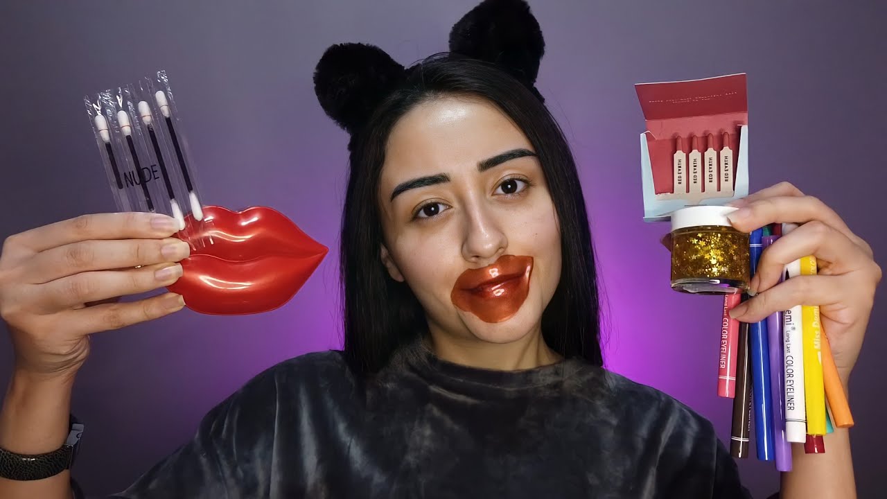 TEK KULLANIMLIK RUJ MU? | İlginç Kozmetik Ürünlerini Denedim! (Simli maske, Rengarenk eyeliner..)