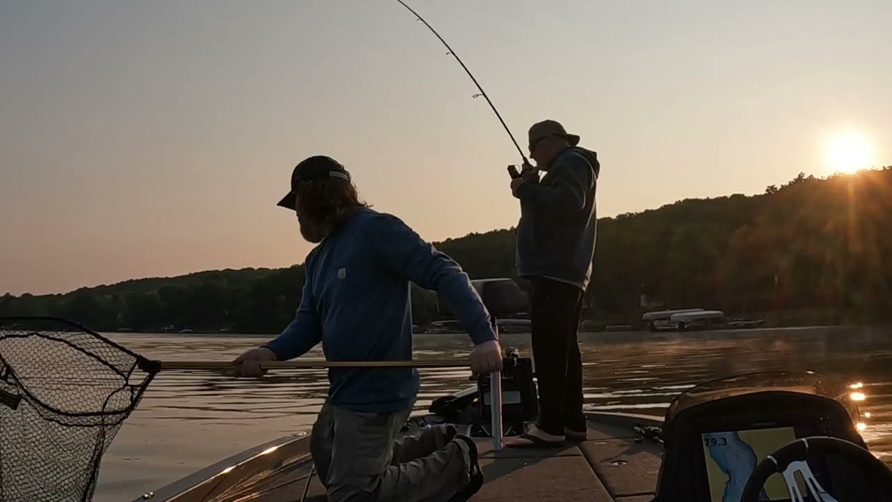 Honeoye Lake New York 8/3/2025 bass fishing part 1.