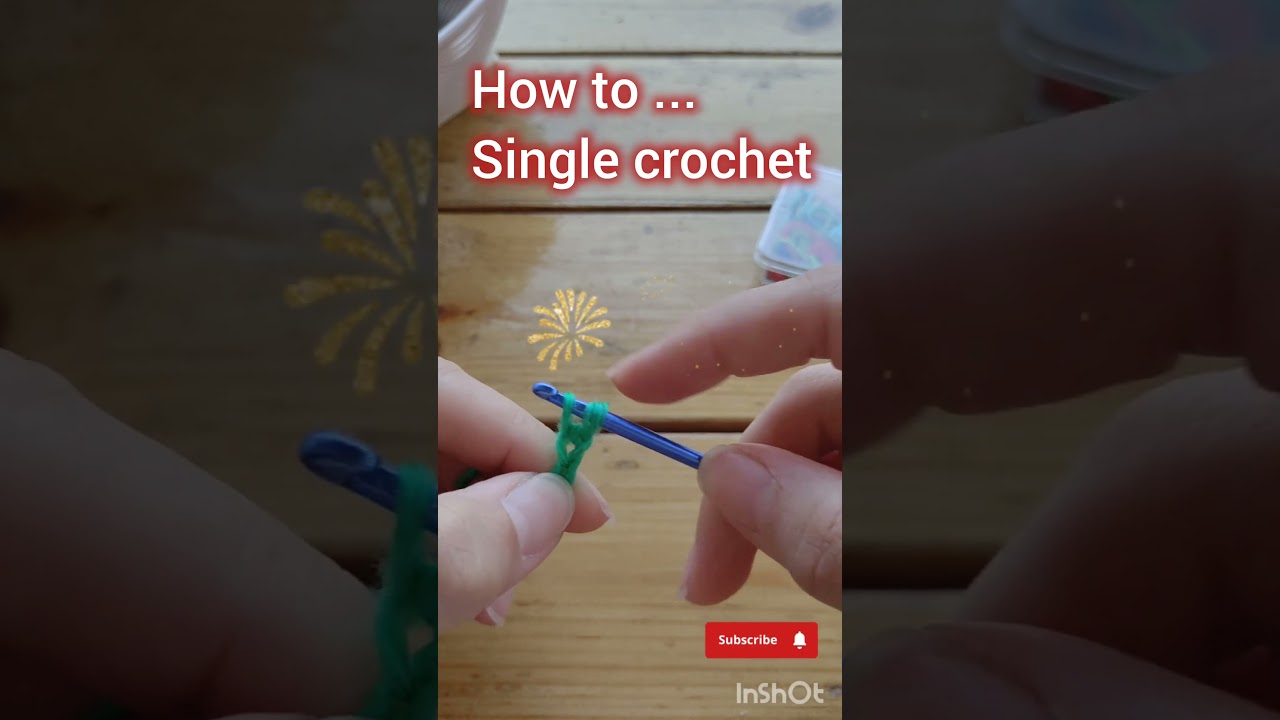 How to single crochet / Atmasız ilmə milçə ilə . 