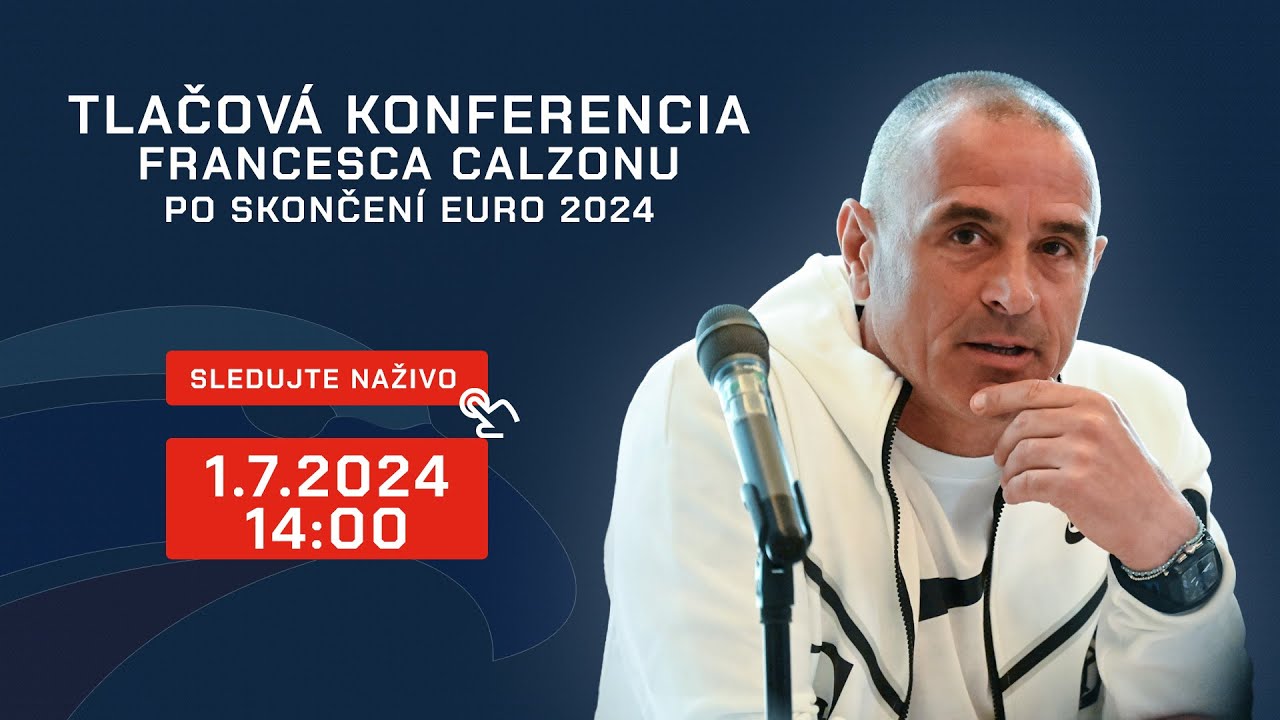 Tlačová konferencia Francesca Calzonu po skončení EURO 2024