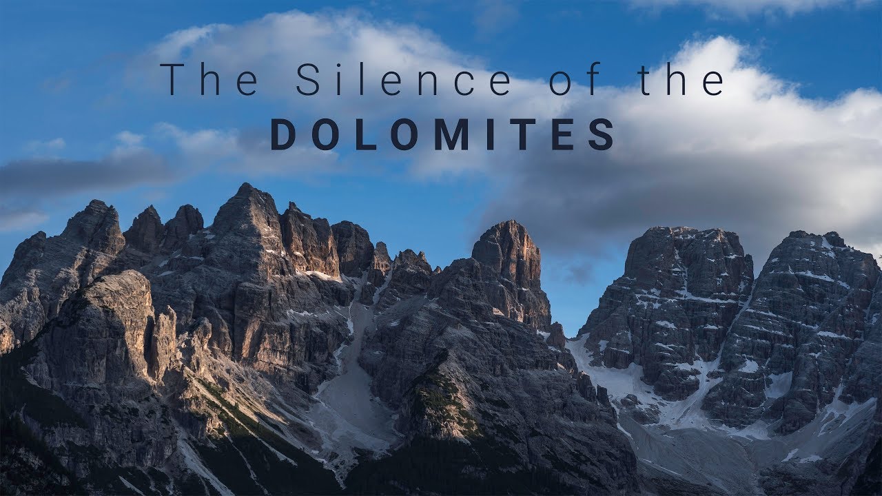 The Silence of the Dolomites (Timelapse of Tre Cime, Passo Gardena, Lago di Braies, Lago di Sorapis)