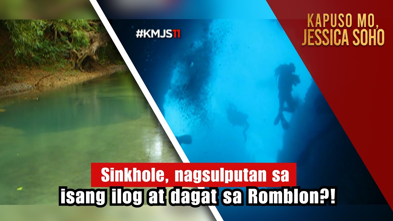 Sinkhole, nagsulputan sa isang ilog at dagat sa Romblon?! | Kapuso Mo, Jessica Soho
