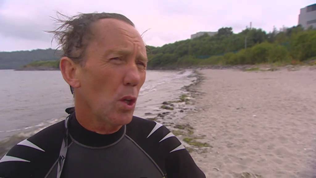 Tom Busteed takes a dip in Cork Harbour