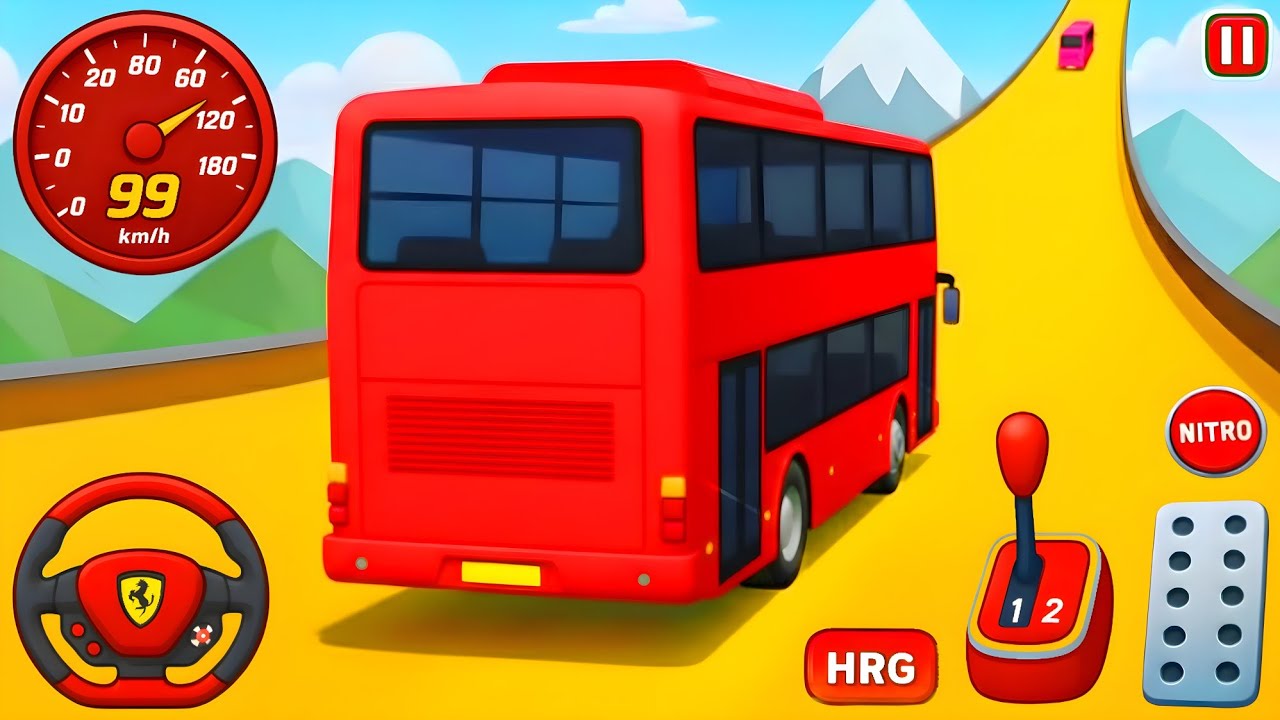 Crazy Bus Mega Ramp Impossible Racing - Гонки на автобусах с мегарампой - Геймплей Android #70