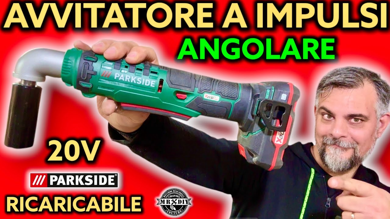 A che serve? Nuovo avvitatore ad angolo a percussione 20V da 76Nm (Impulsi) parkside lidl a bussole