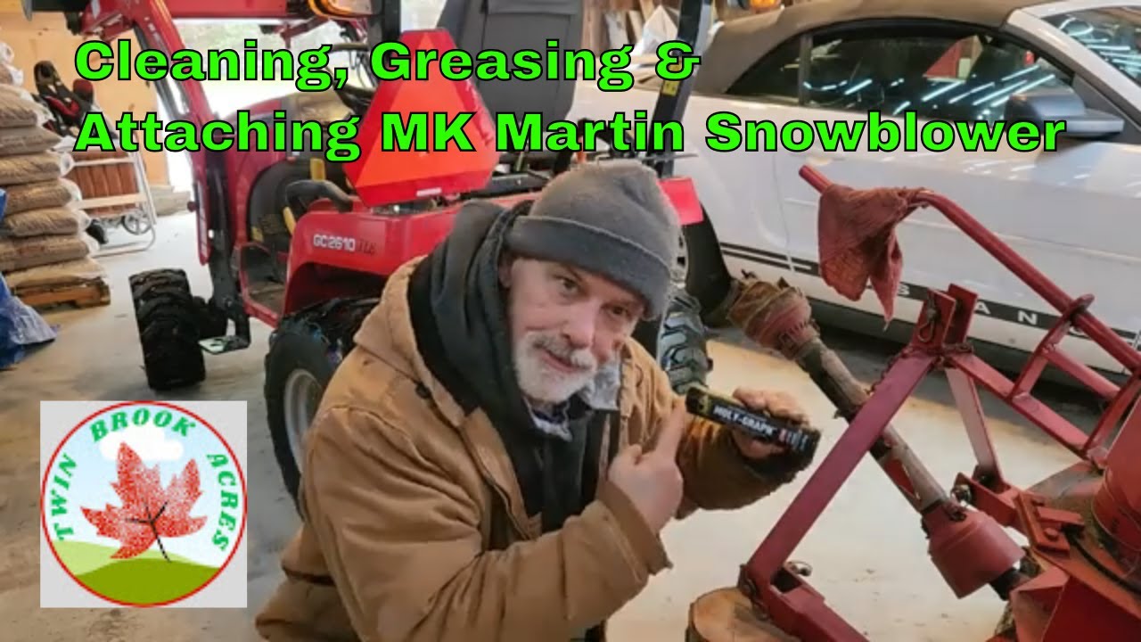 Winter Prep of Tractor - Part 2: Attaching MK Martin Snowblower To Massey Ferguson GC Tractor.