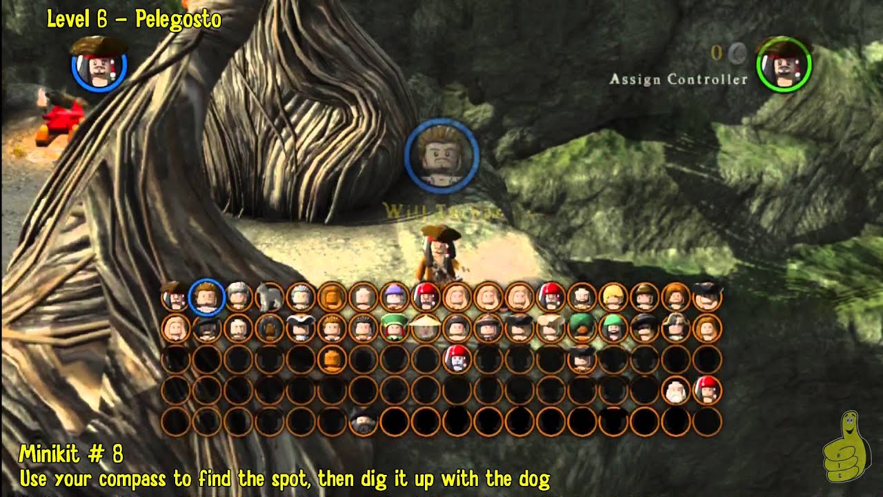 Lego Pirates of the Caribbean: Level 6 Pelegosto - FREE PLAY (Minikits and Compass Items) - HTG