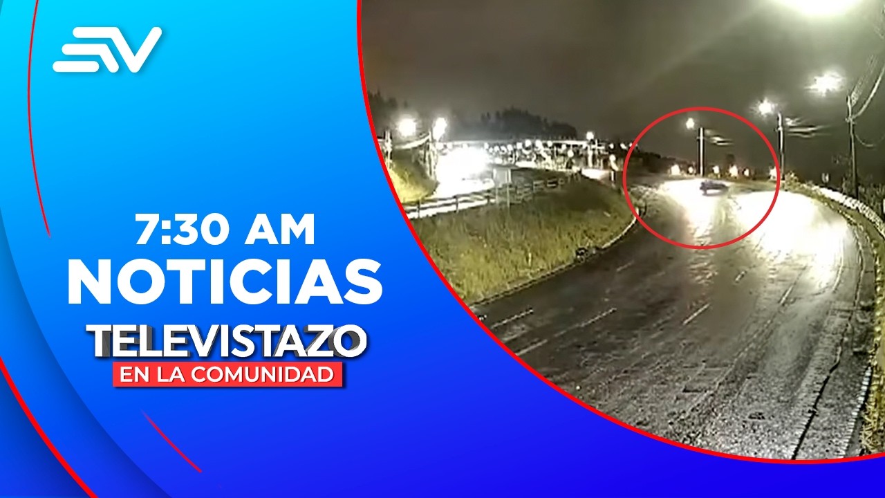 Tambillo: Vehículo entró a la curva de la muerte y se accidentó | Televistazo| Ecuavisa