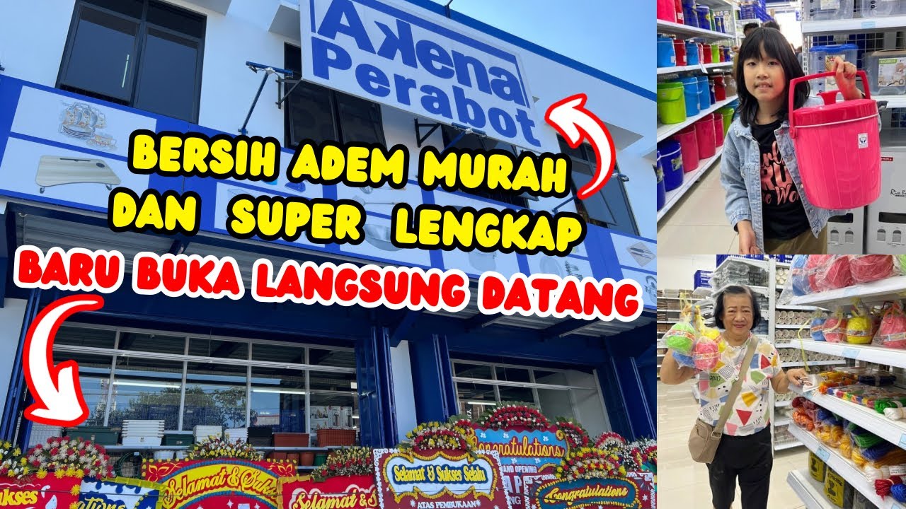 BELANJA KE AKENA PERABOTAN DAN PLASTIK CABANG JATIASIH YANG BARU DIBUKA‼️NIATNYA CUMA BELI CUP ES