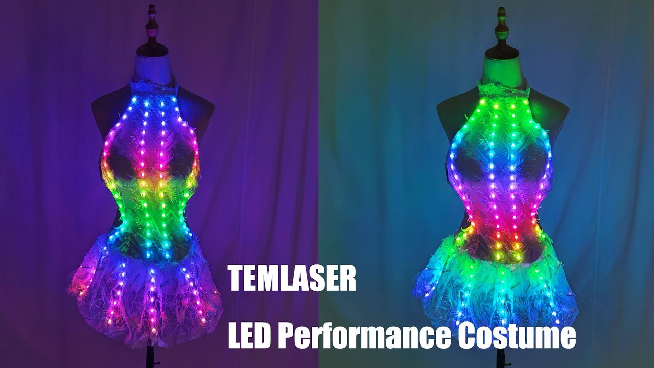 LED Light Bikini Skirt Party Clubwear Gogo Dance Outfit