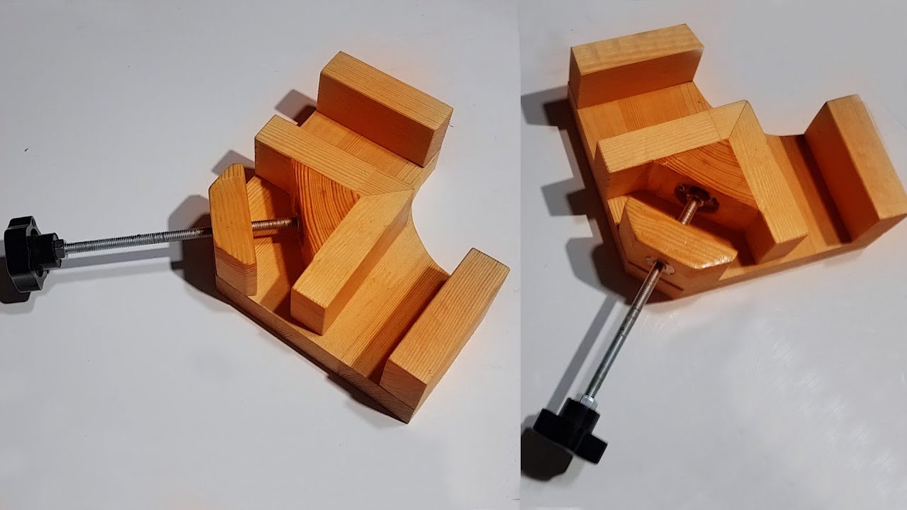Marangoz Hassas Köşe Kelepçesi Mengene Yapımı // DIY Making a Accurate Corner Clamp