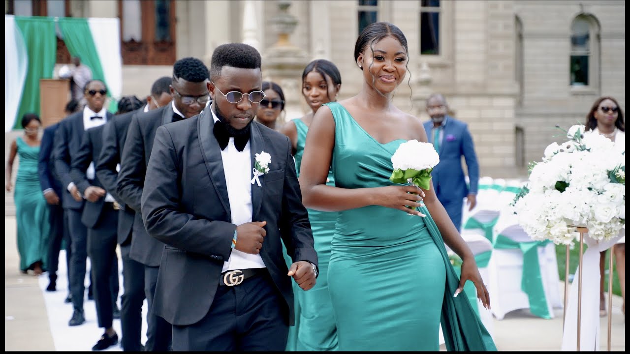 CentralAfricaine Wedding Exit Dance - Coeur en Cage