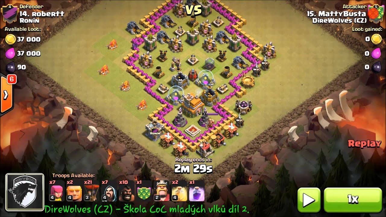 Clash Of Clans CZ - &scaron;kola CoC lekce 2 by Direwolves CZ