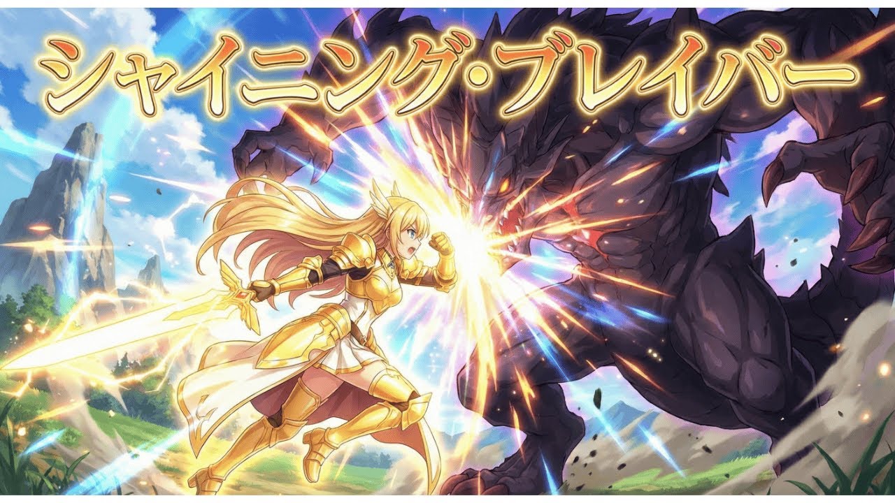 【フリーBGM】シャイニング・ブレイバー - 疾走感あふれる最高に明るい戦闘・アクションBGM / 著作権フリー