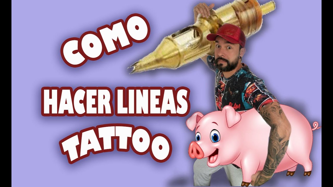 COMO HACER LINEAS EN TATUAJE | HOW TO TATTOO A LINE | KIKE JARAMILLO