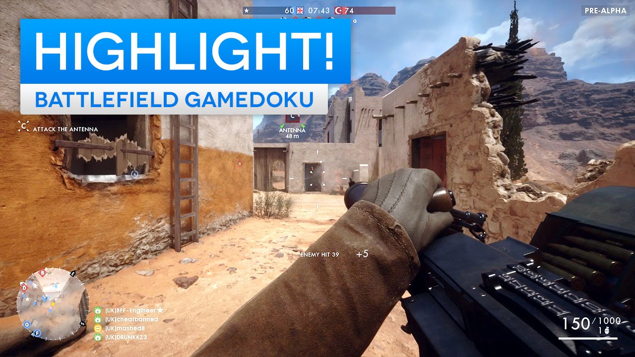 Battlefield 1 Pferd vs. Panzer - Squads Livestream Highlights auf Sinai Desert (Gameplay)
