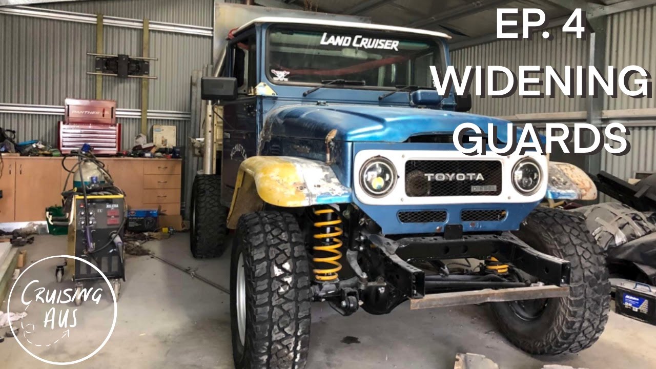 Widening The Guards! - HJ47  - 80 Series Landcruiser Build! - Ep4- Custom fab work!