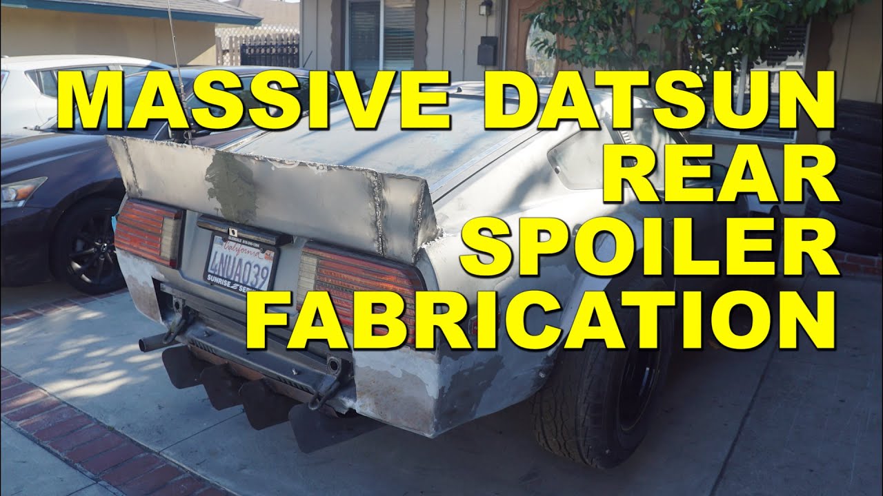 Fabricated a Huge Rear Spoiler for my Datsun 280ZX