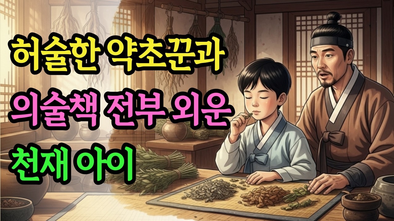 허술한 약초꾼과 의술책 전부 외운 천재 아이, 의술을 깨우친 천재 아이의 정체는? | 야담 옛날이야기 오디오북 수면동화 전설 민담 설화 야담낭독 조선야담